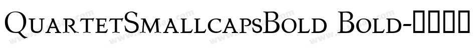 QuartetSmallcapsBold Bold字体转换